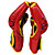  Thicken PU Boxing Free Combat Gloves Assorted Colors (Average Size)