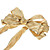  36cm 14" Large Size Gold Sequin Bowknot Christmas Ornaments
