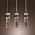  Artistic Pendant Light with 3 Lights - Cylinder Shade