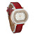  Charming Women's PU Quartz Movement Glass Oval with Rhinestone Dress Watch(More Color)