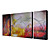  hand-painted pintura a óleo com moldura abstracta esticado - conjunto de 3