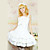  Sleeveless Knee-length White Cotton Ruffle Sweet Lolita Dress