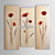  Hand-painted Abstract Oil Painting with Stretched Frame - Set of 4