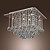  Comtemporary Crystal Flush Mount with 6 Lights in Beaded Design