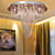  PRICHARD - Lustre Cristal Fini Chromé - 18 slots à ampoule