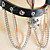  Alloy Chain And Skull PU Punk Lolita Necklace