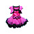  Chiffon Flower Flower Girl Dress With Vest And PettiDress Set