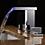  Two Handles LED Hydroelectric Waterfall Sink Faucet