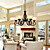  Iron Chandelier with 6 Lights in Antique Style - Upward