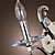  Golden Crystal Wall Light with 1 Lights
