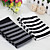  Stripe Skull Pattern 40cm Punk Lolita Stockings