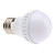  E27 3W 21x5050 SMD 320-360LM 2700-3500K Tampa luz branca morna Branco Lâmpada LED Ball (220-240V)