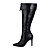  Leatherette Stiletto Heel Knee High Boots With Zipper Party / Evening Shoes