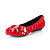  Fashion Leatherette Flat Heel Flats With Bowknot Party / Evening Shoes