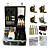  4 Guns Komplett empaistic Tattoo Machine Sett med LCD Power Supply