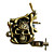  4 Guns Komplett empaistic Tattoo Machine Sett med LCD Power Supply