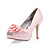  Satin Stiletto Pumps With Flower For Wedding (More Colors)
