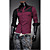  Men's Fashion Contrast Color 100% Cotton Shirt