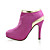 Wildleder High Heel Stiefelette mit glänzenden Armband Mode Schuhe
