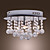  K9 Crystal Flush Mount with 6 lights