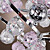  Crystal Semi Flush Mount with 4 Lights in Purple