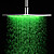  12 pollici soffione doccia in ottone con luce led cambia colore