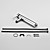 Single Handle Chrome Finished Solid Brass Bathroom Sink Faucet