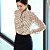  Polka Dots Vrouwen shirt met ruches