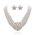  Gorgeous Clear Crystals And Imitation Pearls Jewelry Set,Including Necklace And Earrings