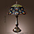  Tiffany-style Floral Bronze Finish Table Lamp(0923-TF1)