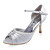  satinado de alta calidad superior talón de aguja con zapatos peep toe de moda Lover