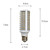  E27 168-LED 11W 890LM 6000K Naturligt Hvidt Lys LED Majs Pære (220V)