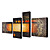  Hand-painted Abstract Oil Painting with Stretched Frame - Set of 4