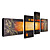  Hand-painted Abstract Oil Painting with Stretched Frame - Set of 4