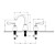  TI-PVD overflate utbredt bathroom sink tappekran