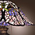  FOUNTAINBLEAU - Lampada da tavolo stile tiffany motivo floreale con 2 lampadine