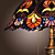  Tiffany-stil blå juvel bordlampe (0923-t53)