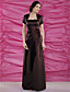  MITENA - Vestido de Damas em Cetim com Xale