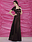  MITENA - Vestido de Damas em Cetim com Xale