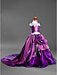  Ball Gown Spaghetti Straps Court Train Taffeta Satin Flower Girl Dress