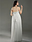  Empire Halter Floor-length Chiffon Satin Maternity Wedding Dress