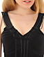  catene mentali decorato camisole Scollo V raccolte vestito / abiti delle donne (FF-1801be010-0736)