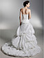  A-line/ Princess Sweetheart Court Train Taffeta Pick-up Wedding Dress