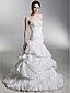  A-line/ Princess Sweetheart Court Train Taffeta Pick-up Wedding Dress