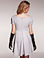  paris hilton stijl / korte mouwen ronde hals geplooid dresss / dames jurken (ff-a-bi0853116)