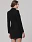  moda clássica / xaile gola mangas compridas ajuste casaco / casacos das mulheres (ff-a-1058016)