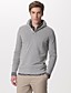  finto pulsante anteriore pullover dolcevita in cashmere / uomo maglioni di cashmere