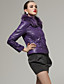  Rabbit Hair Collar Long Sleeves Coat / Women's Outerwears (Purple) (FF-A-BK0997016)