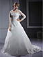 Longsleeves Organza Spitze Braut Jacke / Hochzeit wrap