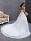  A-line Halter Chapel Train Taffeta Wedding Dress